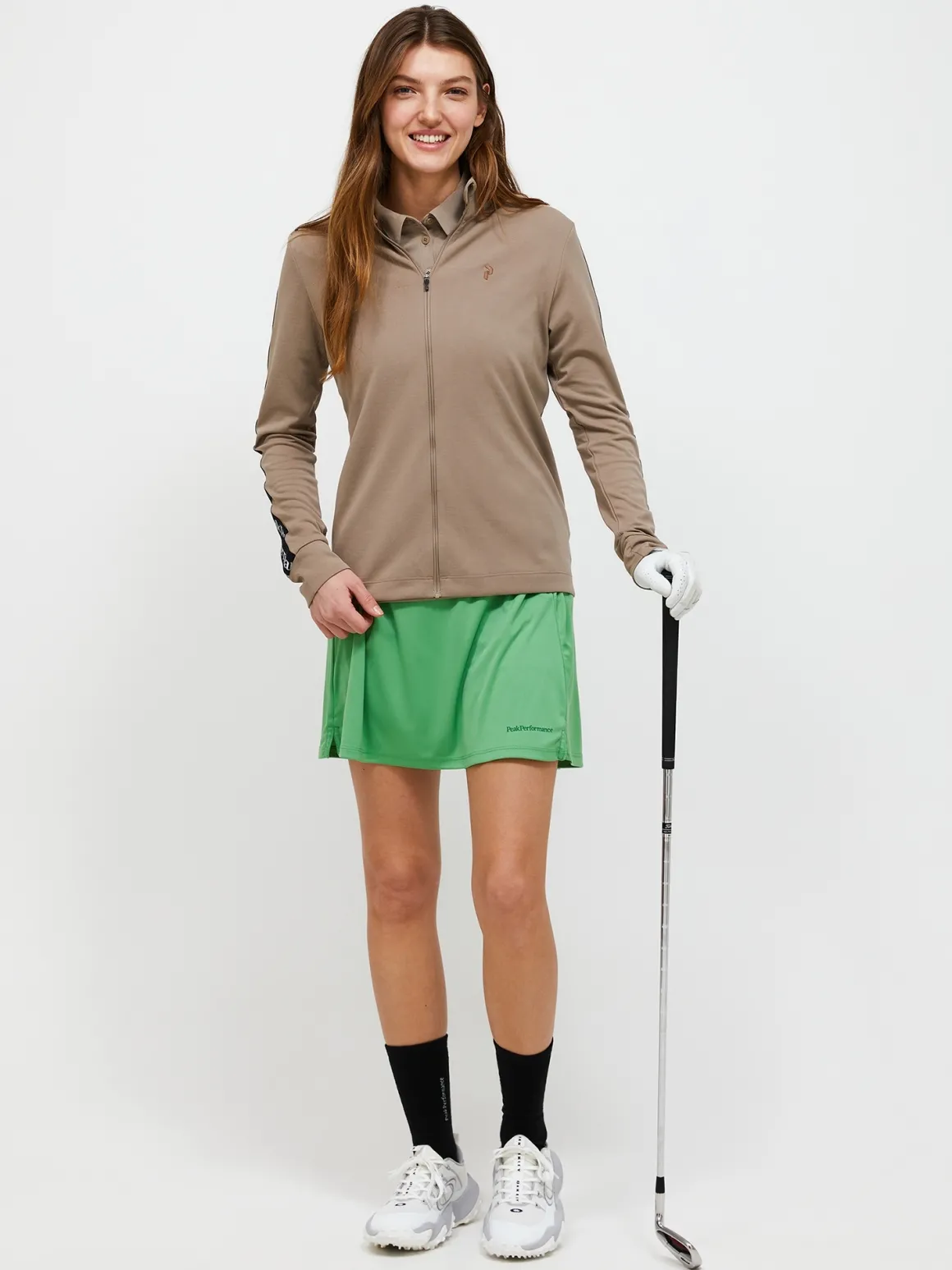 Peak Performance Womens Turf Zip LS